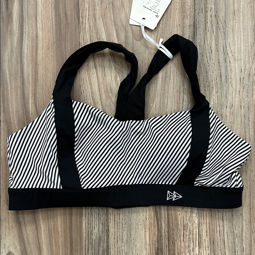 Yvette Black and White Striped Women's Top